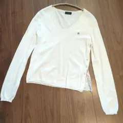 Paul Smith BLACK ホワイト長袖ニット Ｍ