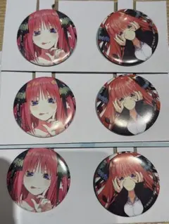 一番くじ　五等分の花嫁　缶バッジセット　中野二乃