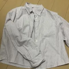 GU ストライプ 長袖シャツ XL