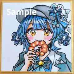 まのさば　魔法少女ノ魔女裁判　橘シェリー　手描きイラスト 豆色紙