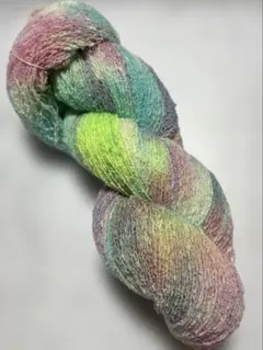 手染め極細ファンシーヤーン ユニコーン100g×1綛 即購入OK