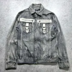 00s【in the attic】ギミックデニムジャケット/Y2K/鬼髭/お兄系