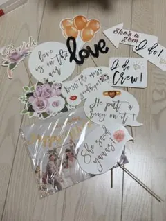 ウェディング フォトプロップス セット　結婚式前撮り