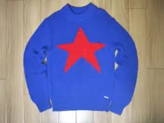 DIESEL ニット セーター ブルー スターデザイン