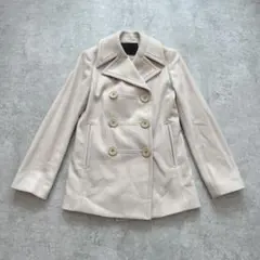 K1665 アンタイトル チェスターコート 上品 毛素材 ミドル ベージュ 冬