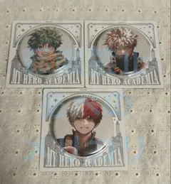 僕のヒーローアカデミア　ヒロアカ　缶バッジ　緑谷出久　爆豪勝己　轟焦凍