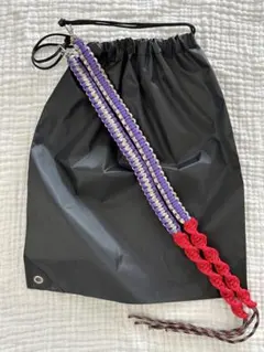 ナップサック パラコード y2k 2way ワンショルダー　ポケット付き変更