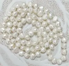 天然淡水パール/ロングネックレス/80cm
