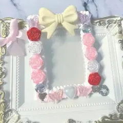 ホイップデコ　硬貨ケース　バラ　ハンドメイド