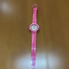 【希少】Hello Kitty アナログ腕時計 ピンク平成レトロ当時物のサムネイル