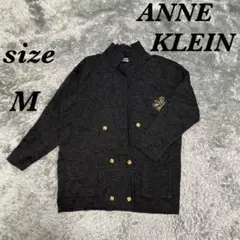 ANNE KLEIN アンクライン (M) カーディガン ハイネック 日本製