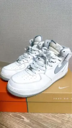 Nike Air Force 1 ホワイト/グレー　カスタマイズ