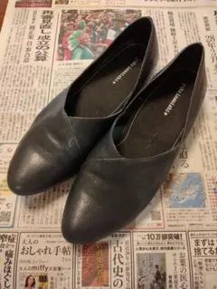a. エードット 大橋歩さん ワンストップ2 レザーシューズ 23cm 黒