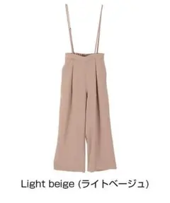 ティティベイト☆titivate☆サスペンダー付2way パンツＭライトベージュ