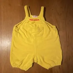 ミキハウス　ダルマロンパース80サイズ　イエロー