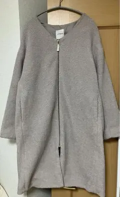 ボアコート ノーカラージャケット