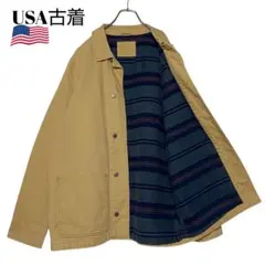 00s USA古着 OLD NAVY フィールドジャケット ベージュ Lダッグ地