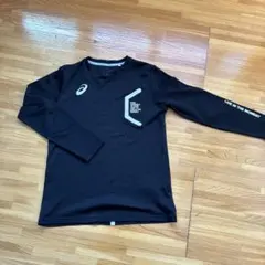 ASICS ブラック 長袖シャツ Lサイズ