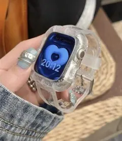 Apple Watch クリアシリコンバンド