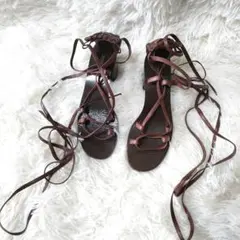 PIPPICHIC ピッピシック　レース　編み上げ　サンダル　パンプス　y2k