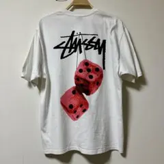 Stussy Tシャツ ホワイト FUZZY DICE TEE