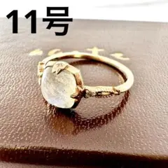 【agete】◆最終値下げ◆k10×サンストーン　11号　天然石リング K10ラブラドライト／サンストーンリング｜リング｜アガット 公式