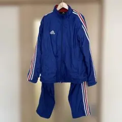 adidas 万国旗　ジャージセットアップ　 トリコロールブルー　L　 メンズ