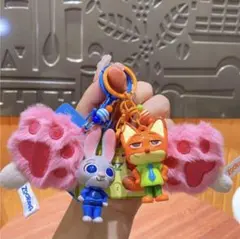 肉球アイス　マスコットキーホルダー　ニック&ジュディ　2個セット