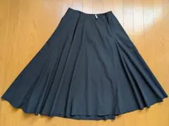 Drawerドゥロワー★アシンメトリーコットンスカート黒36美品