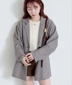 Kastane チェックジャケット