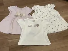 petit main 100サイズ トップス 3点セットまとめ売り