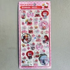 【新品】ボンボンドロップシール　和柄　サンリオ　ハローキティ　着物