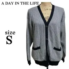 A197 アデイインザライフ 【S】 カーディガン 羽織り ニット コットン
