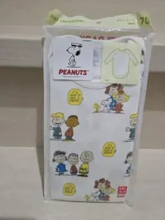 ユニクロ×PEANUTSスヌーピー　ボディスーツ(長袖) ロンパース 70サイズ