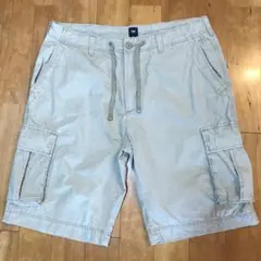 メンズ【美品ギャップ】 36 カーキ カーゴ ショート パンツ ワーク GAP