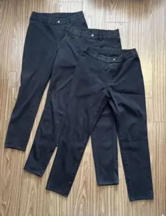 UNIQLO ブラックスキニーパンツ L 3本