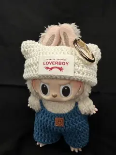 大人気のLabubu服！ 手作り「ねこみみ＆サロペット」セット