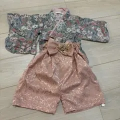 ベビー用 セパレート袴 花柄 ピンク　80cm sweetmommy袴