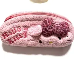 サンリオ　ハローキティ　キティちゃん　ポーチ　筆箱　ヒョウ柄　ギャル　平成レトロ