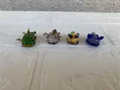 ガラスのウミウシ4匹セット　K