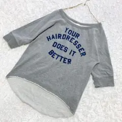 ★MOUSSY★マウジー 七分袖 カットソー【F】綿 英語 トレーナー トップス