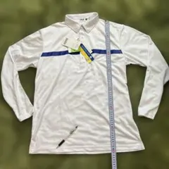 難あり新品LLサイズ　フィラゴルフメンズUVカット吸汗速乾格子柄ジャガードシャツ