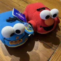 USJ ユニバ　セサミストリート　車　ぬいぐるみキーホルダー