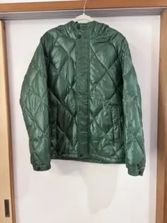 【極希少/00s】OLD UNIQLO ダイヤモンドキルト ダウンジャケット 緑