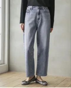 グローバルワークGOOD DENIMストレートパンツ XS ライトブルー低身長