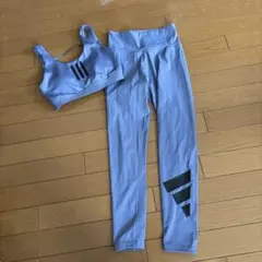 「ご予約済みです」スポーツブラとレギンスセット ブルー系