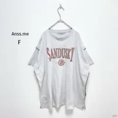 アンスミー|ロゴプリントTシャツ【F】ビッグシルエット インサイドアウト