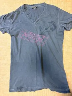DIESEL ダークグレー Vネック Tシャツ S