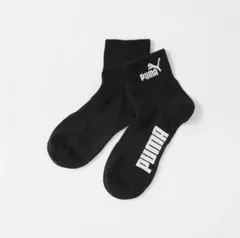 【新品】 PUMA プーマ ソックス 靴下 ブラック 黒 ロゴ 27~29cm