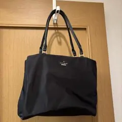 kate spade 黒 ナイロントートバッグ